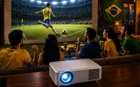 Projetores para assistir à Copa com experiência imersiva